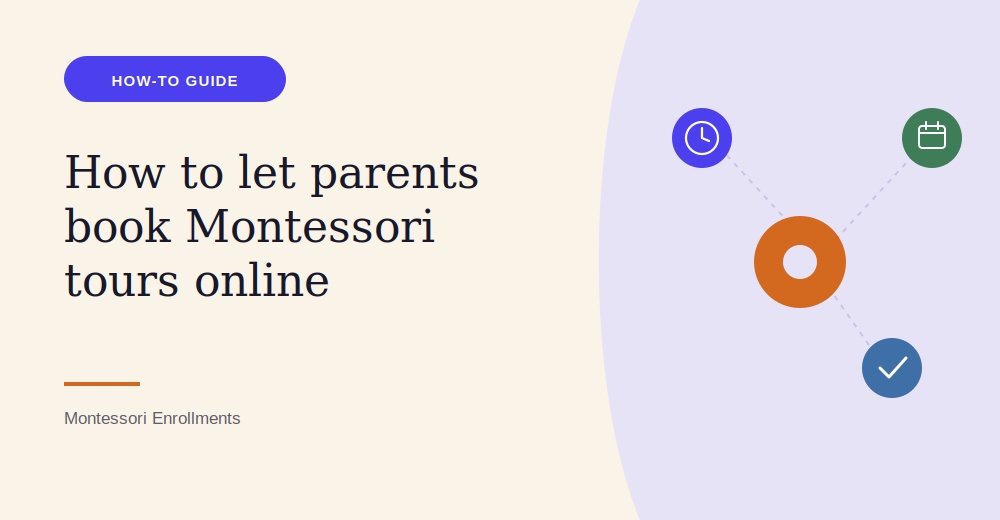 How to Let Parents Book Montessori Tours Online