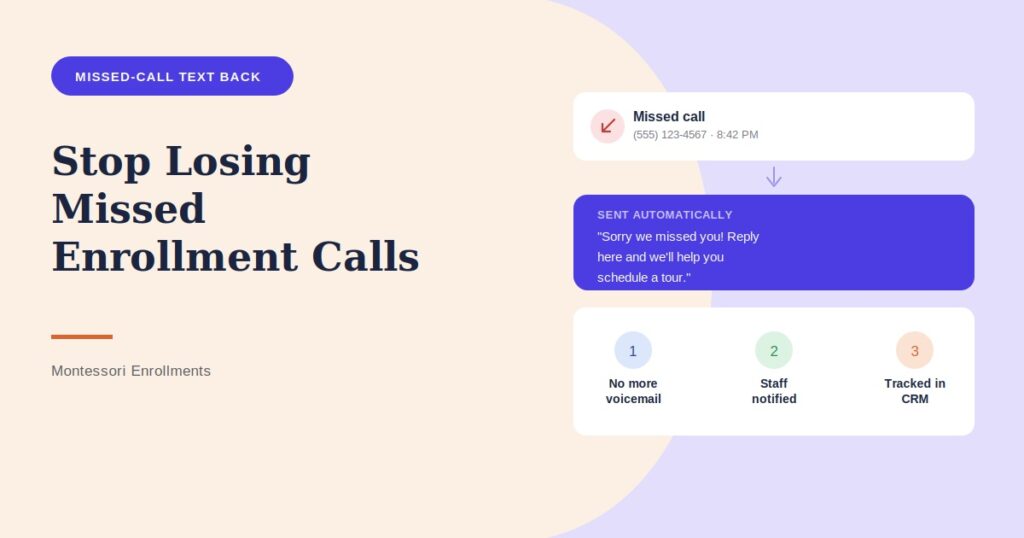 How Montessori Schools Can Stop Losing Missed Calls