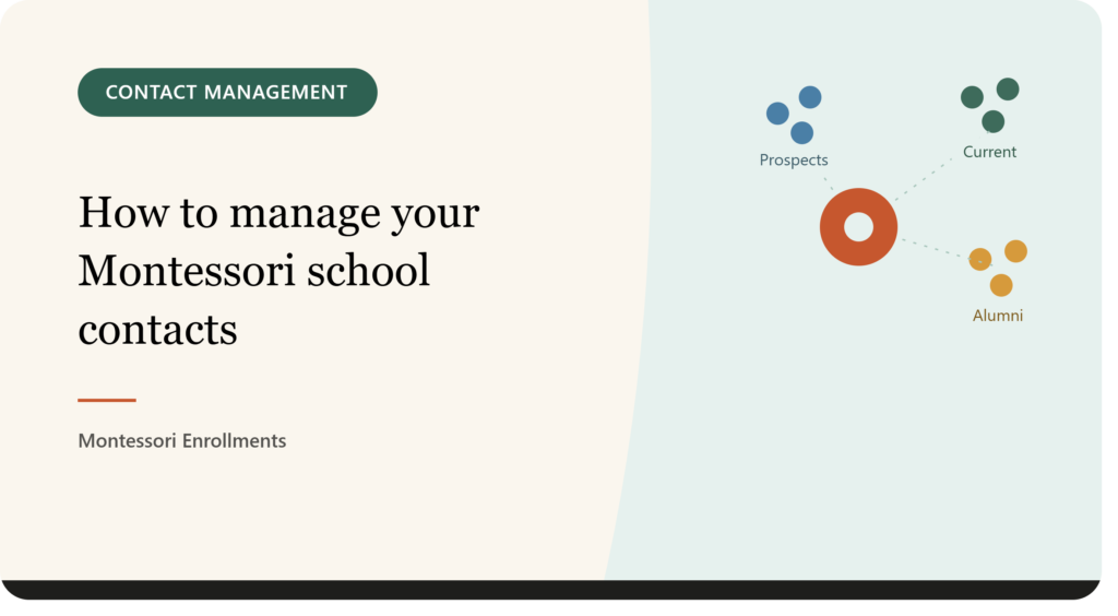 How to Manage Your Montessori School Contacts