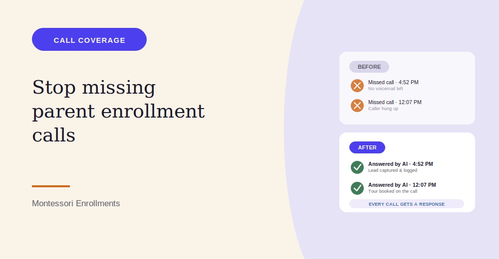 How to Stop Missing Parent Enrollment Calls