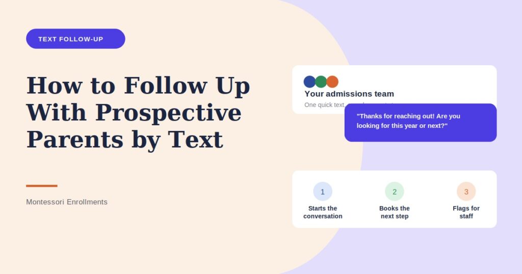 How to Follow Up With Prospective Parents by Text